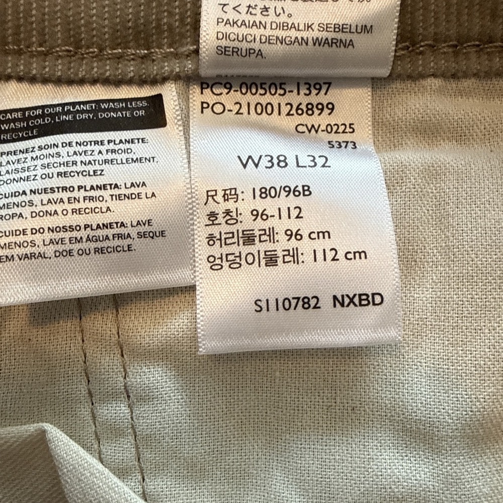 Levi's 505 Corduroy Jeans Men's 33x34 Regular Fit Straight Leg NWT - Picture 5 of 7